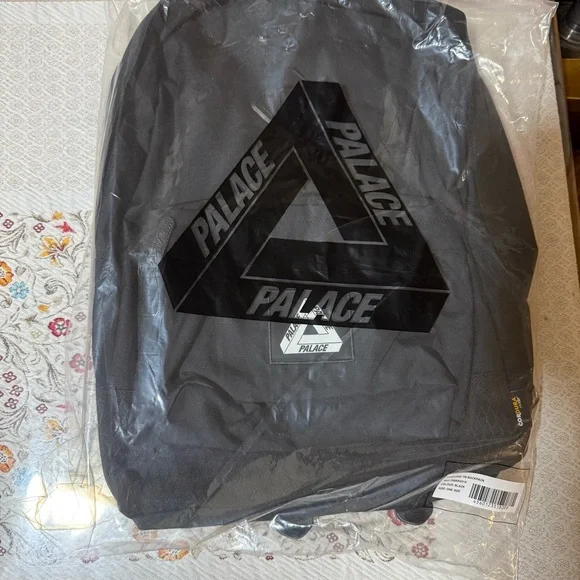 PALACE CORDURA TRI-BACKPACK Black Tri-Ferg Patch Logo Nylon Shell Poly Lining